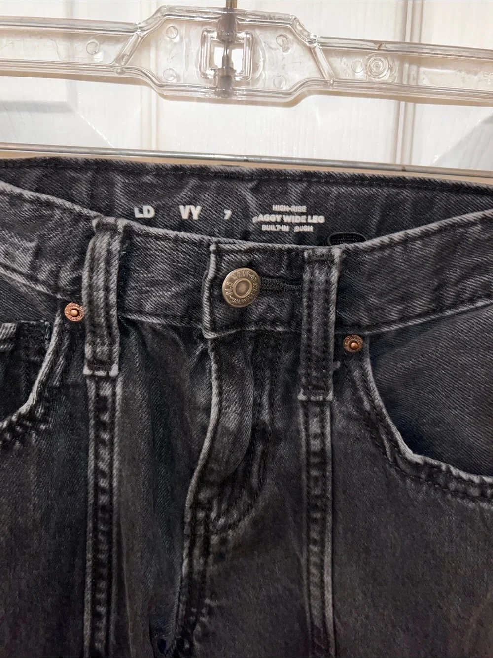 Old Navy Black Cargo Wide-Leg Jeans for Kids